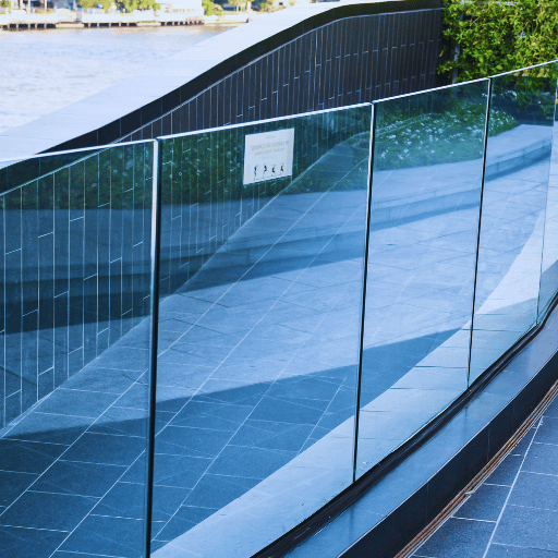 Curved Glass for Skylights, Railings, and Interior Applications