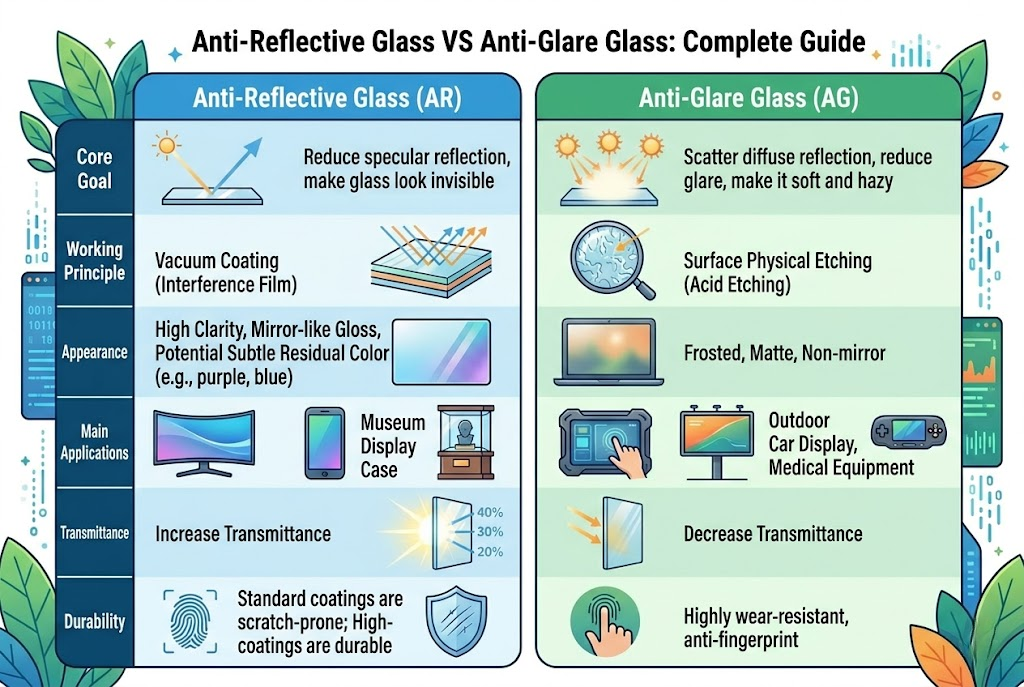 Anti-Reflective Glass vs Anti-Glare Glass: Complete Guide