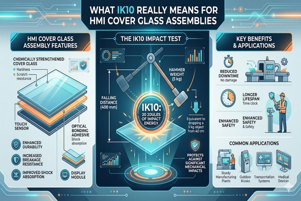 What IK10 Really Means for HMI Cover Glass Assemblies