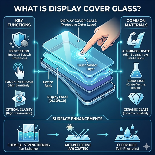 ¿qué es el cristal de cubierta de pantalla?