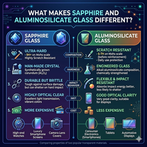What Makes Sapphire and Aluminosilicate Glass Different