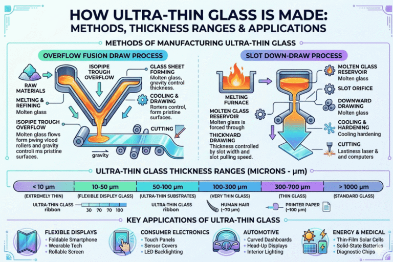 How Ultra-Thin Glass Is Made — From Raw Materials to Sub-Micrometer Sheets