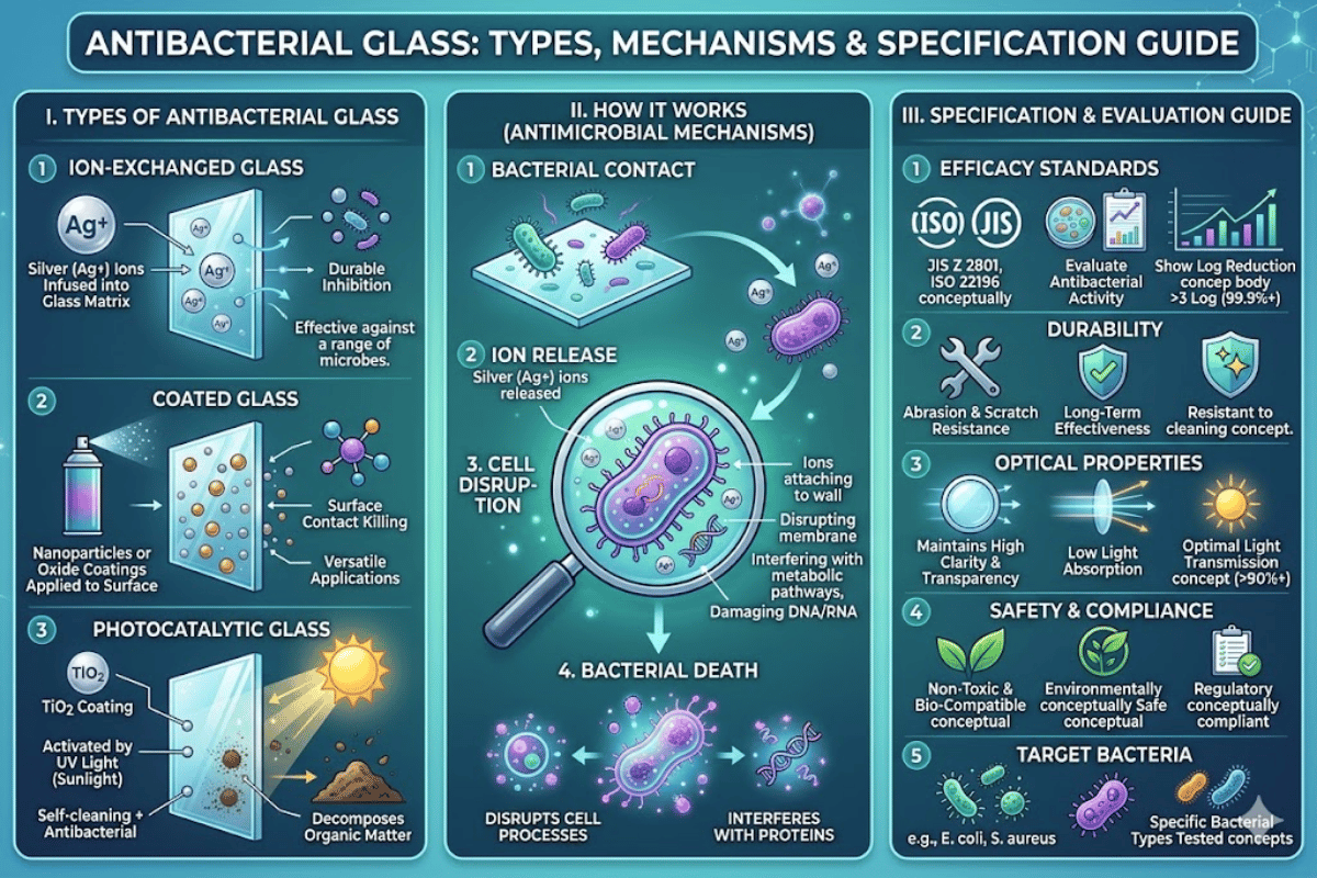 Antibacterial Glass Types, How It Works, and Specification Guide