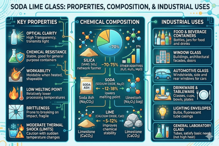 Soda Lime Glass Properties, Composition, and Industrial Uses