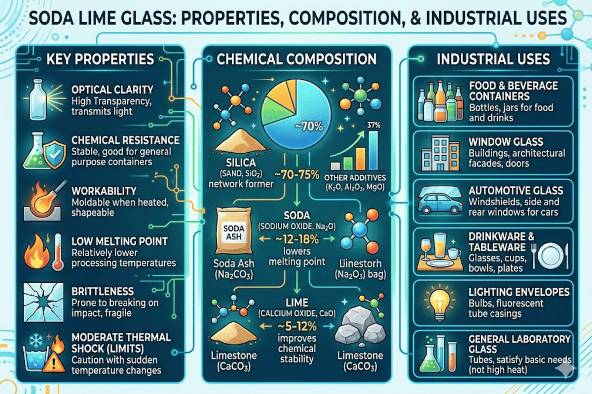 Soda Lime Glass Properties, Composition, and Industrial Uses