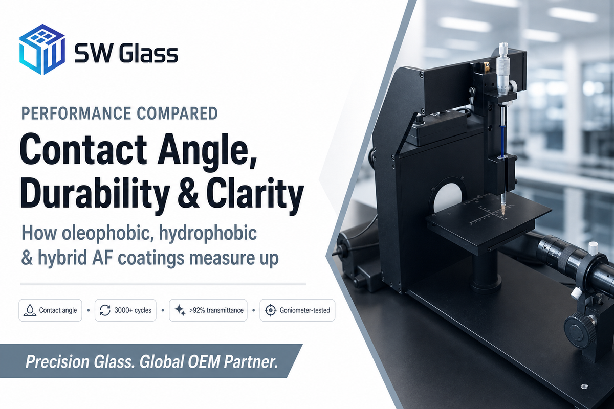 Performance Compared: Contact Angle, Durability & Optical Clarity — SW Glass