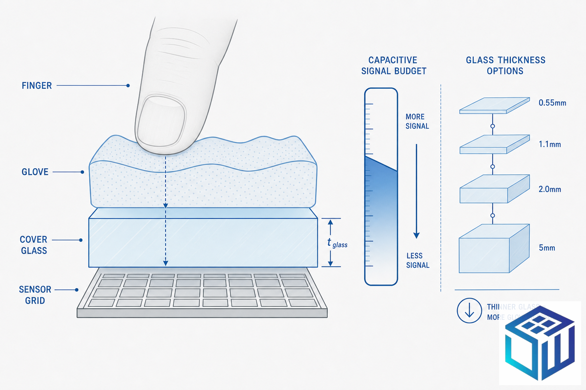 Cover-Glass Thickness vs Touch Sensitivity — SW Glass
