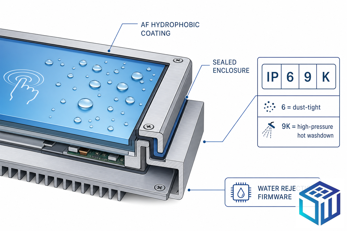 Wet, Dirty & Gloved: Water Rejection and IP Sealing — SW Glass
