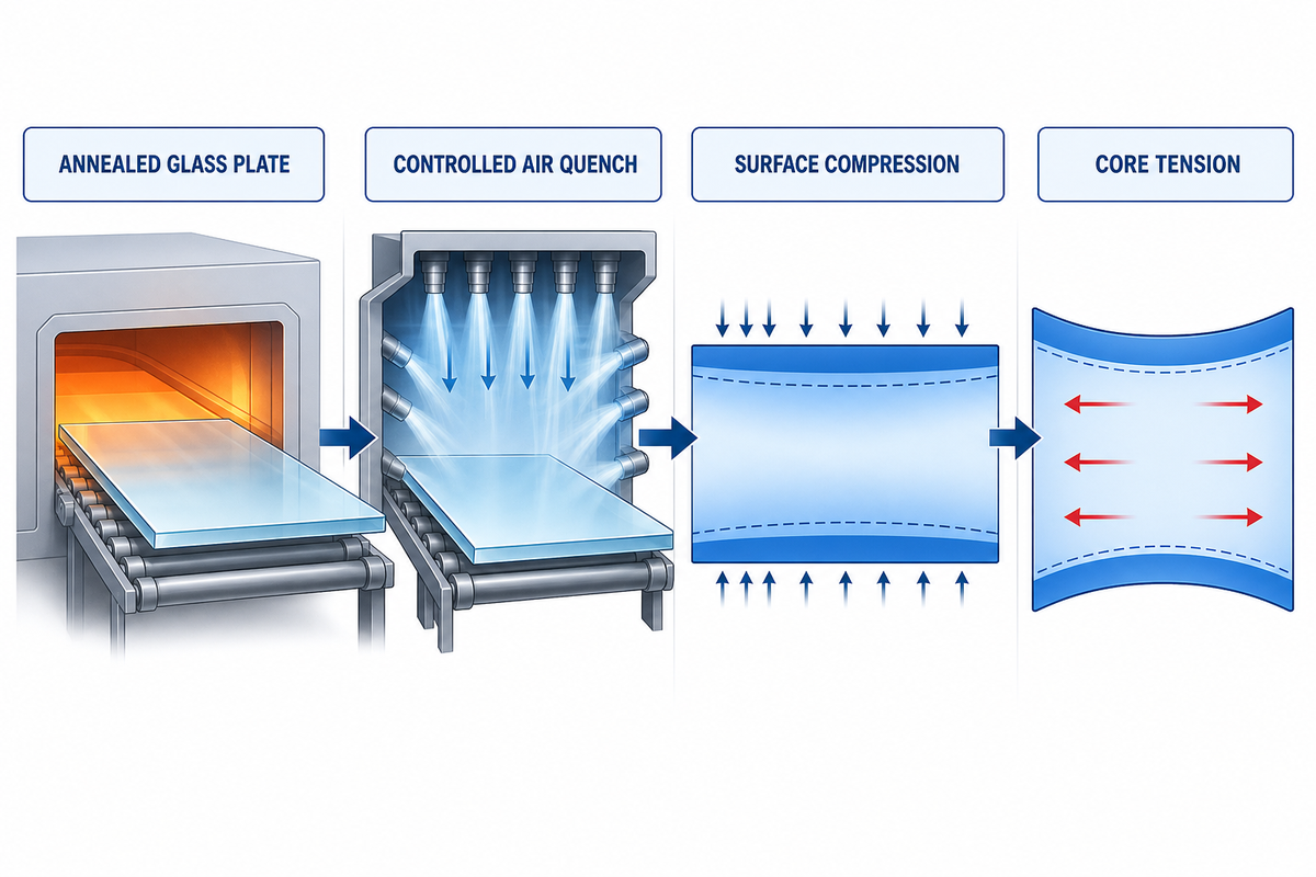 What the Thermal Tempering Process Does to Glass — Saiwei Glass