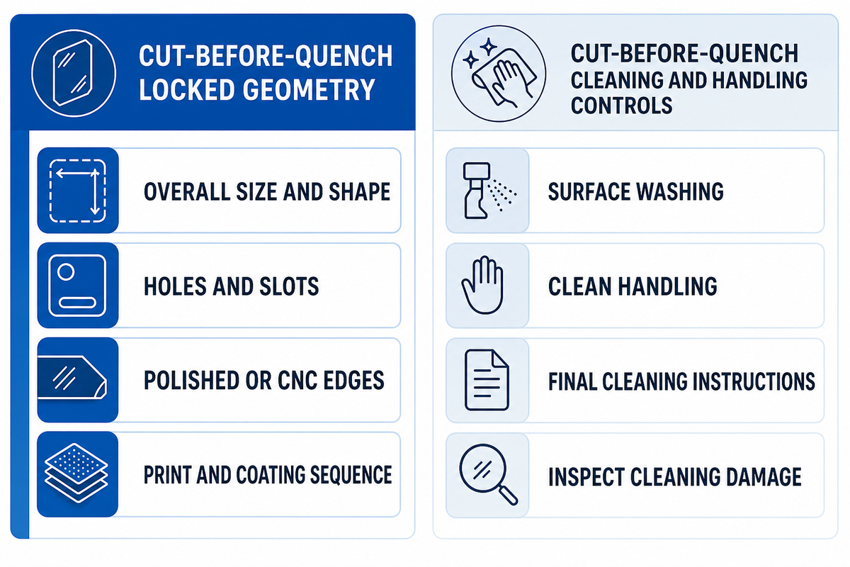 Why Cutting, Edging, and Drilling Must Happen Before Tempering — Saiwei Glass