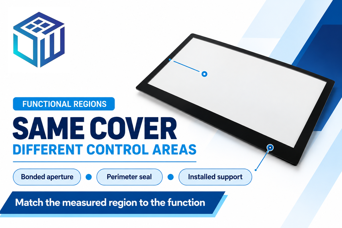 The bonded aperture and perimeter seal can need different control regions, following the assembly section.