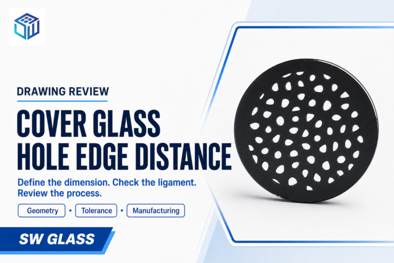Cover Glass Hole Edge Distance: 3 Drawing Checks
