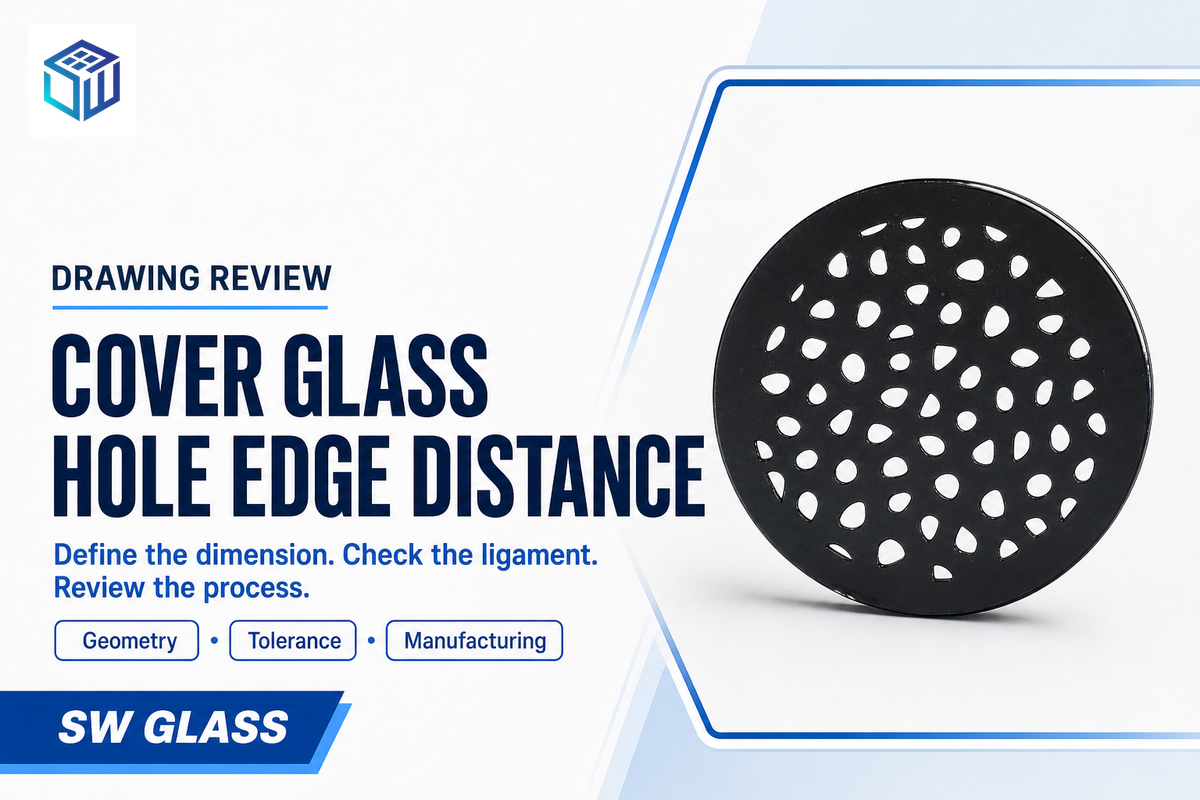 Cover Glass Hole Edge Distance: 3 Drawing Checks