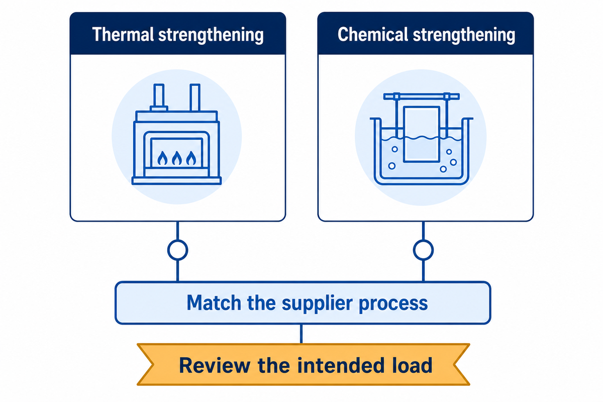 Thermal fabrication tables do not establish a universal limit for chemically strengthened covers.