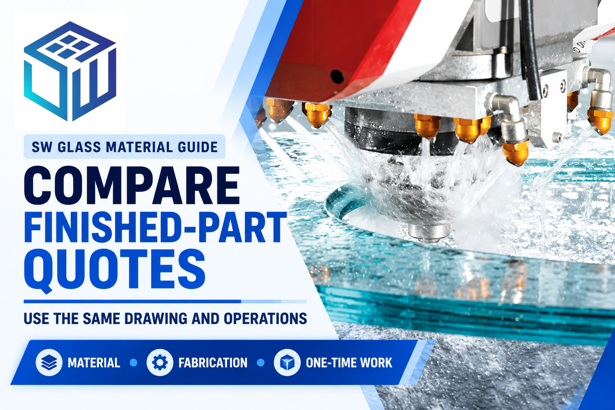 Compare material, fabrication and one-time work using one drawing revision (UGA cost-separation principle).